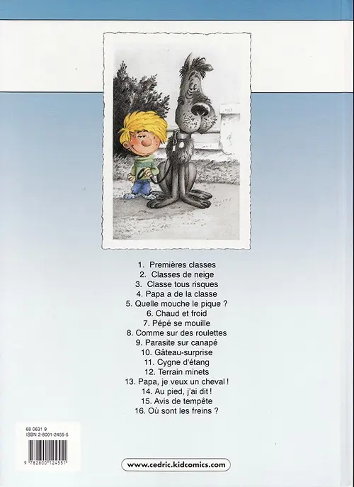 Verso de l'album Cédric Tome 11 Cygne d'étang