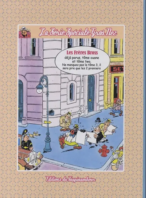 Verso de l'album Les Frères Bross Tome 3