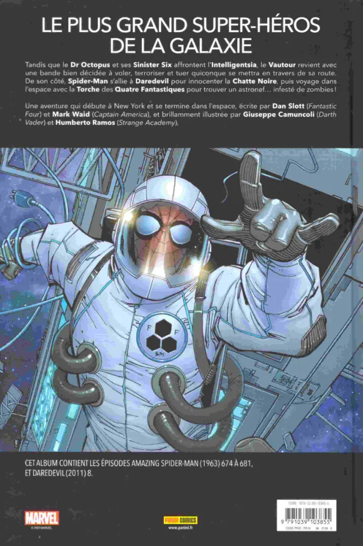 Verso de l'album Spider-Man Tome 4 Naviguer à vue