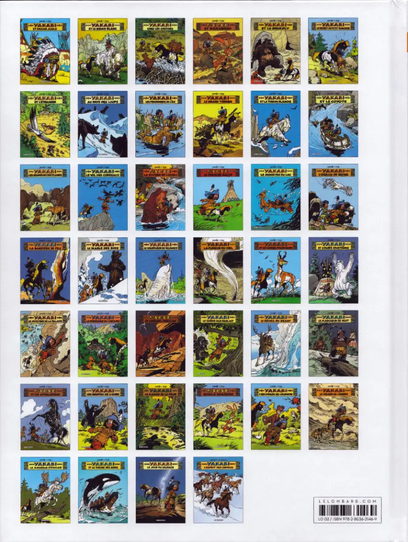 Verso de l'album Yakari Tome 8 Yakari au pays des loups