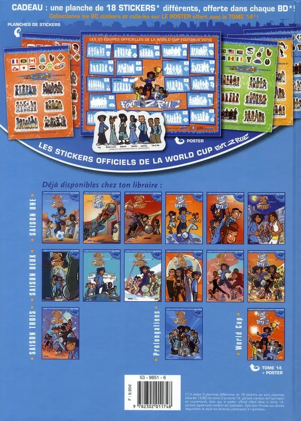 Verso de l'album Foot 2 rue Tome 7 Les nouveaux bleus