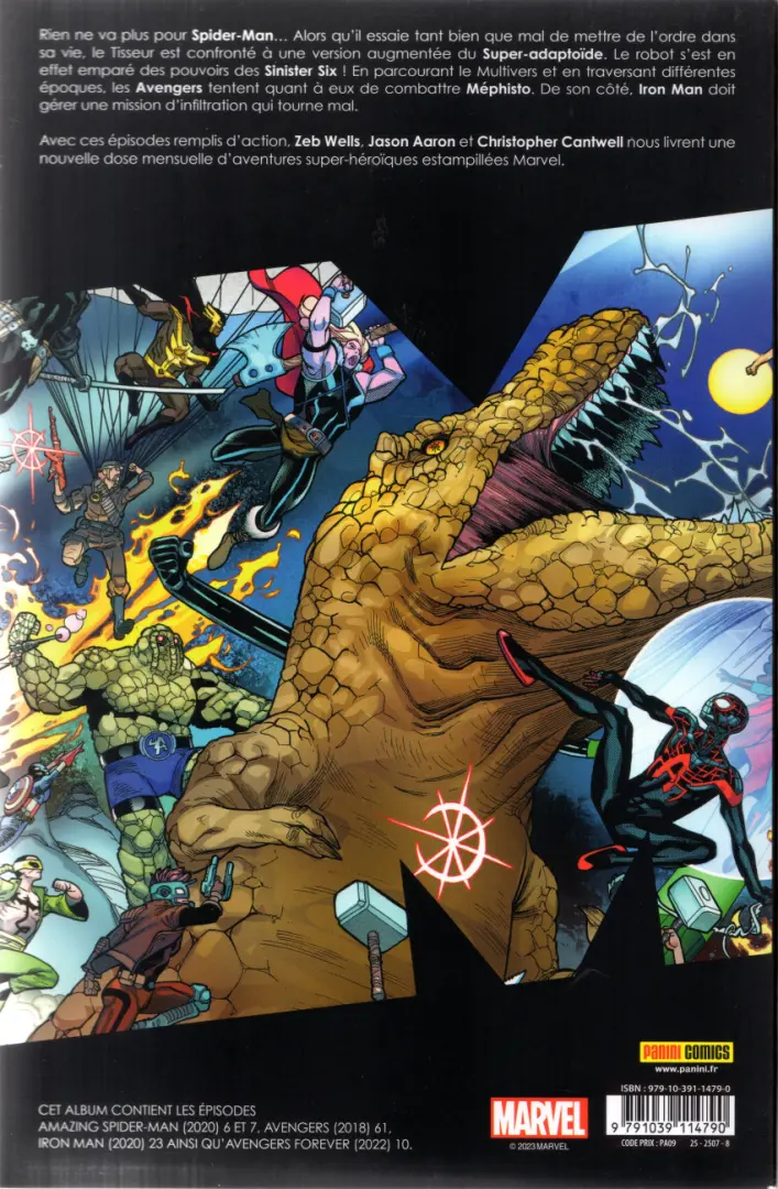 Verso de l'album Marvel Comics Tome 16