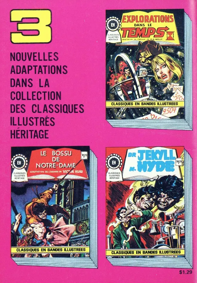 Verso de l'album Classiques illustrés Tome 6 Dracula