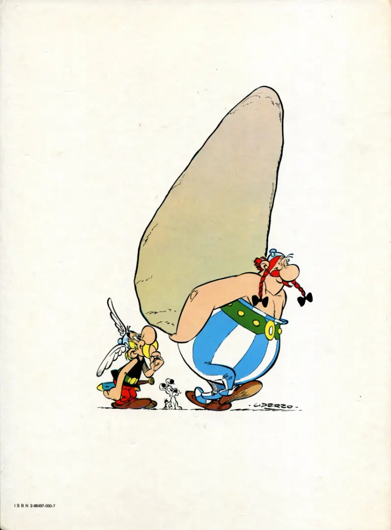 Verso de l'album Astérix Tome 25 Le grand fossé
