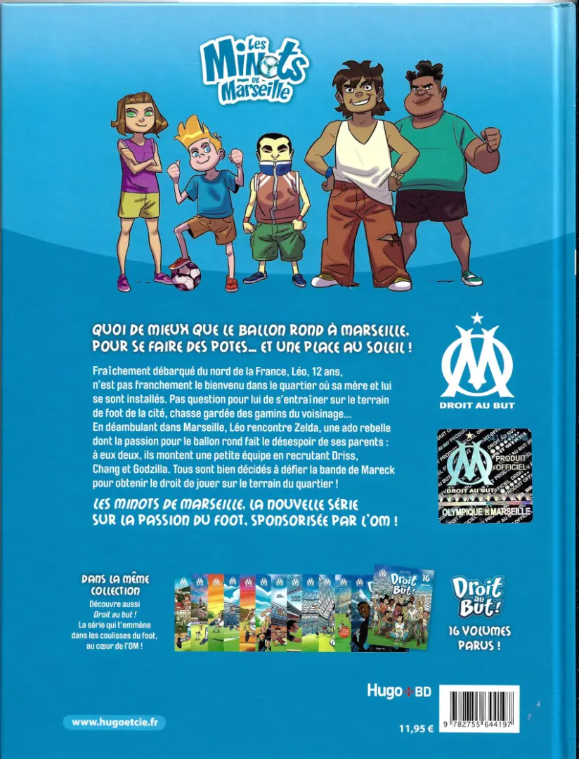 Verso de l'album Les Minots de Marseille #1 Esprit d'équipe