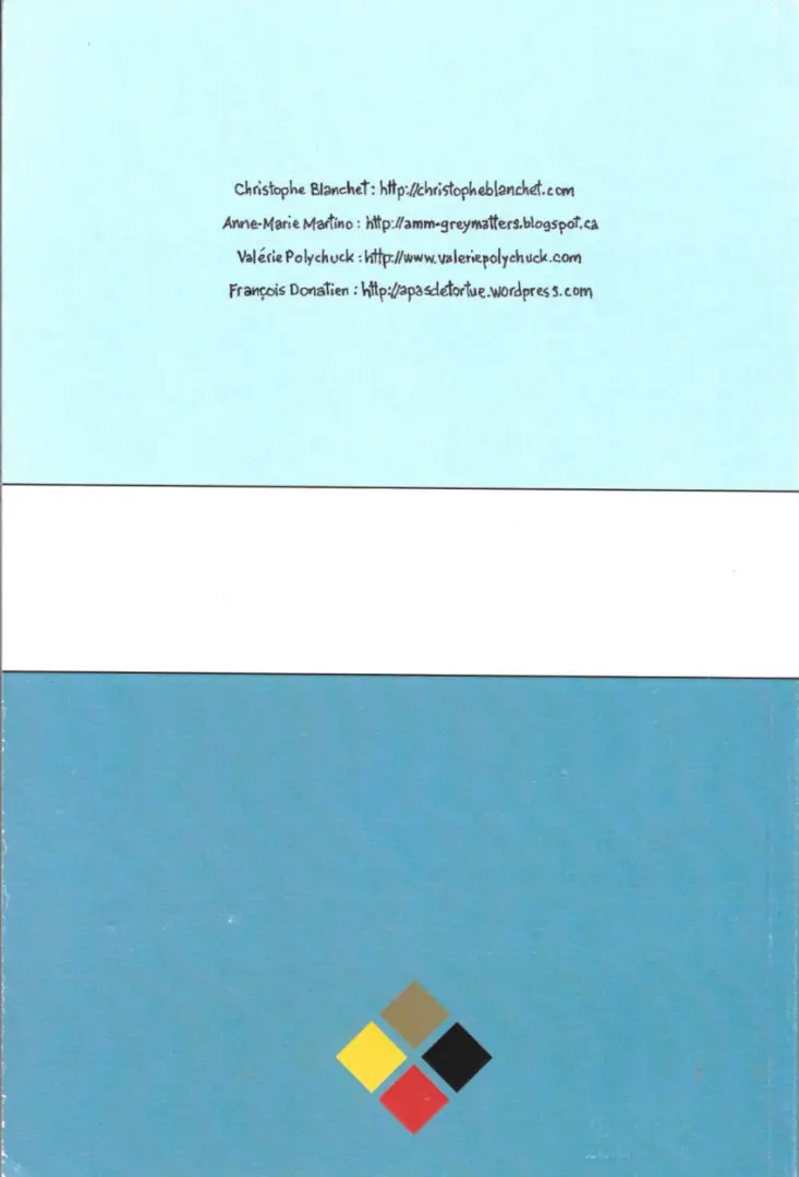 Verso de l'album Mémoires sélectives