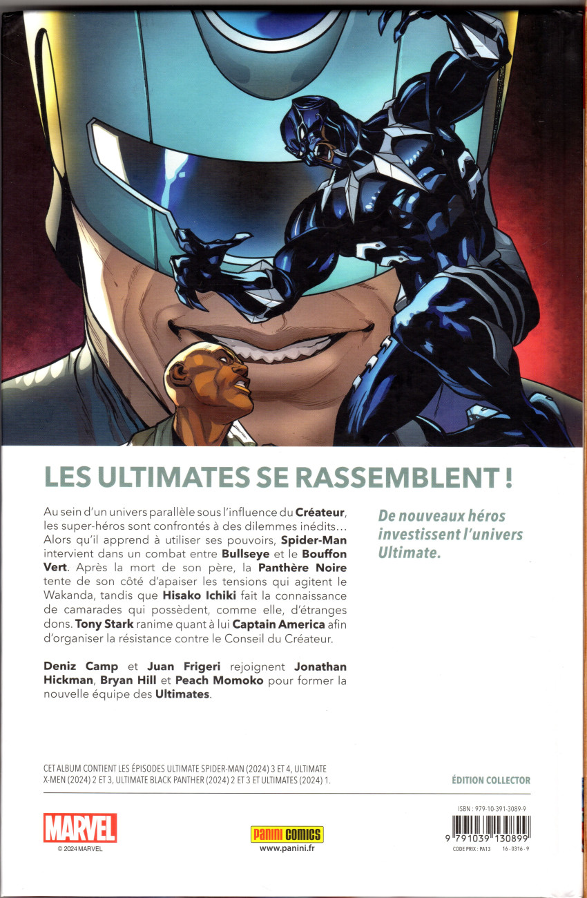 Verso de l'album Ultimate Universe Tome 02