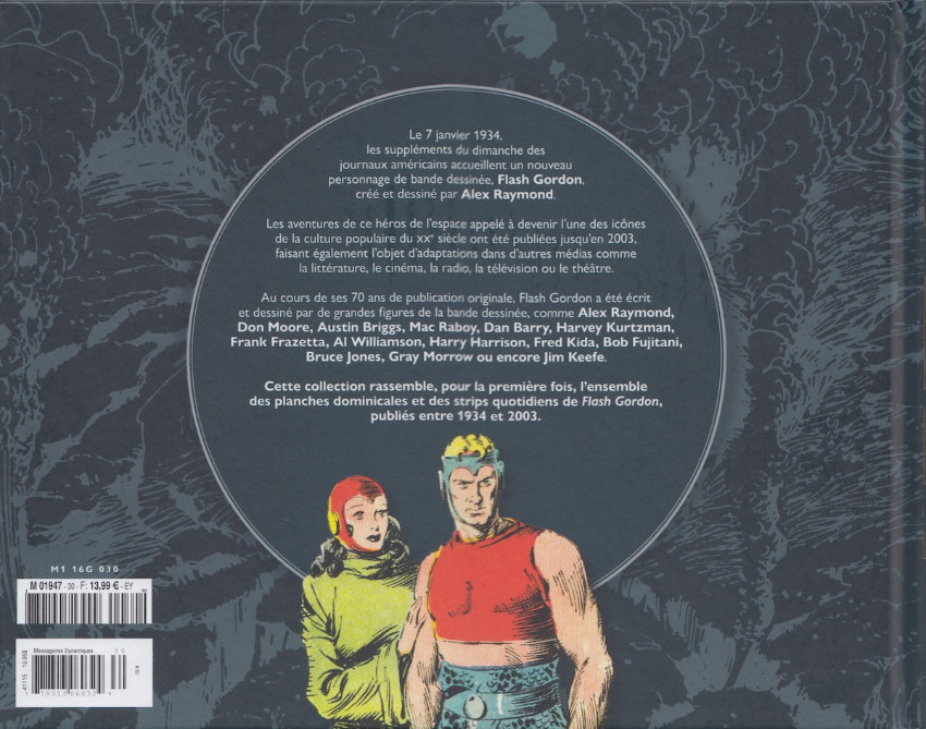 Verso de l'album Flash Gordon Tome 30 1940-1941