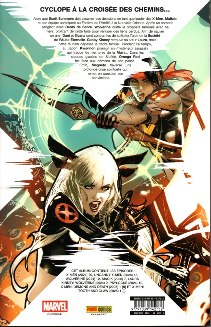Verso de l'album X-Men 27