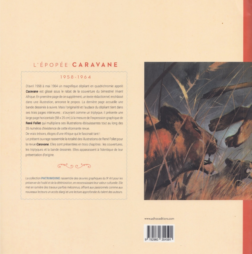 Verso de l'album L'épopéeCaravane