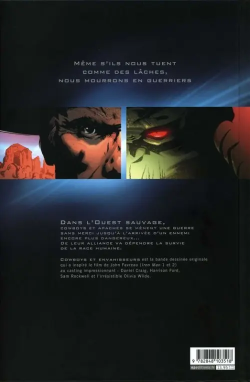 Verso de l'album Cowboys & Envahisseurs
