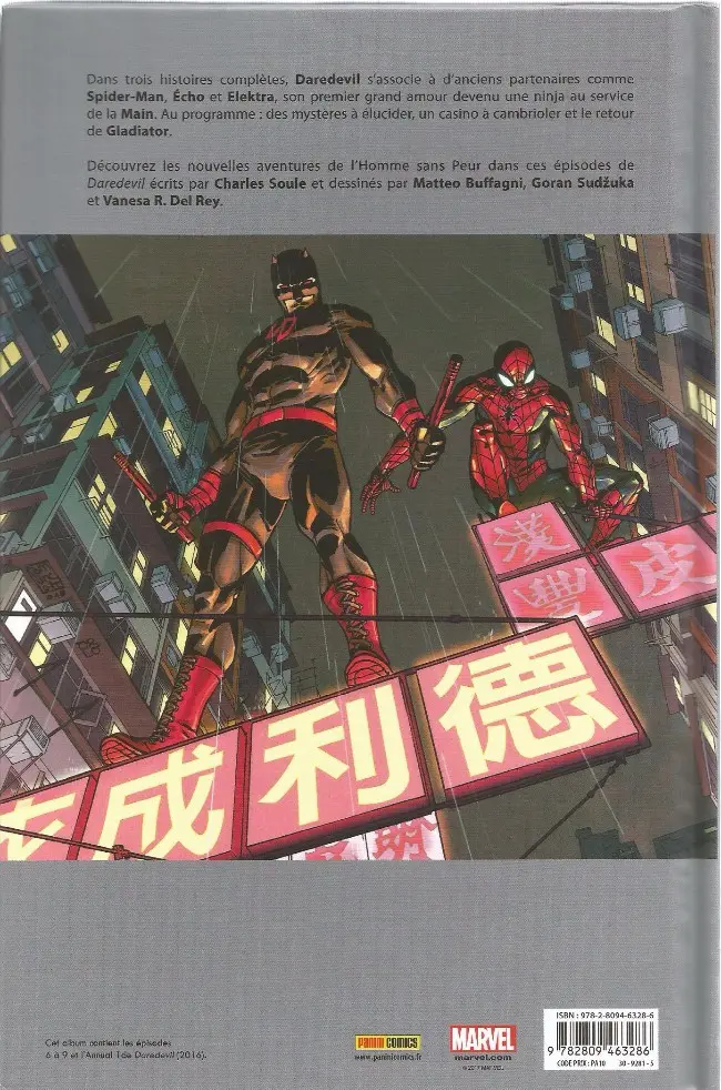Verso de l'album Daredevil Tome 2 Bluffeur en vue