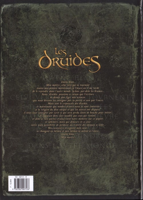 Verso de l'album Les Druides Tome 5 La pierre de destinée