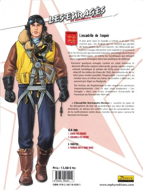 Verso de l'album Les Enragés du Normandie-Niemen Tome 2 L'escadrille de l'espoir