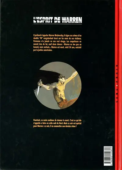 Verso de l'album L'Esprit de Warren Tome 1 La dix-neuvième victime