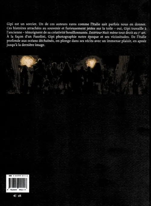 Verso de l'album Extérieur nuit