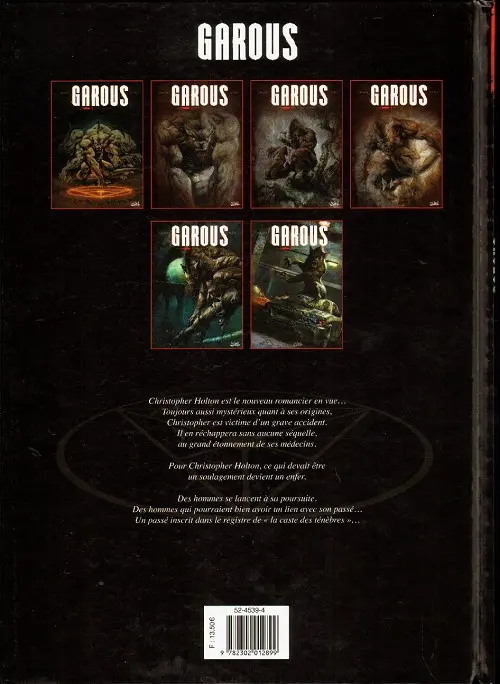 Verso de l'album Garous Tome 6 Sandra morgan