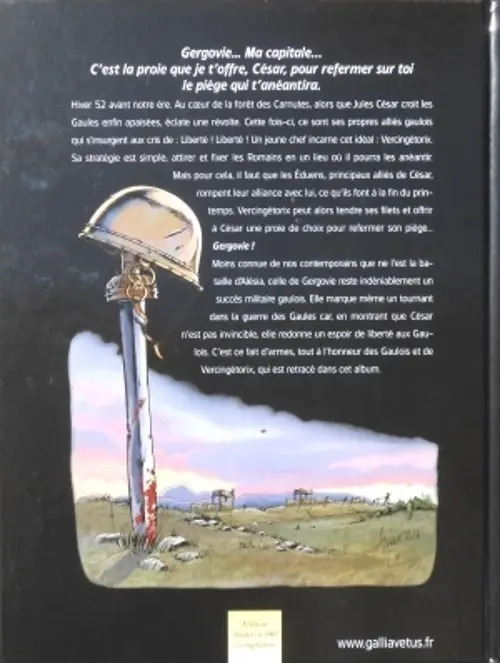 Verso de l'album Gergovie La victoire