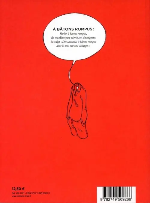 Verso de l'album À bâtons rompus Tome 1 Le confort des certitudes