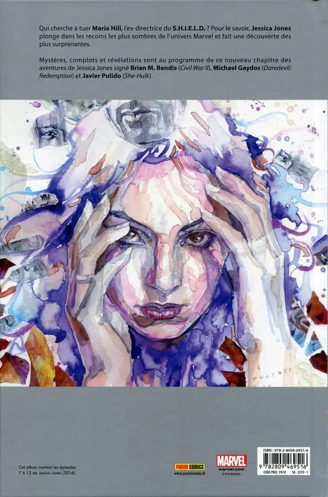 Verso de l'album Jessica Jones Tome 2 Les Secrets de Maria Hill