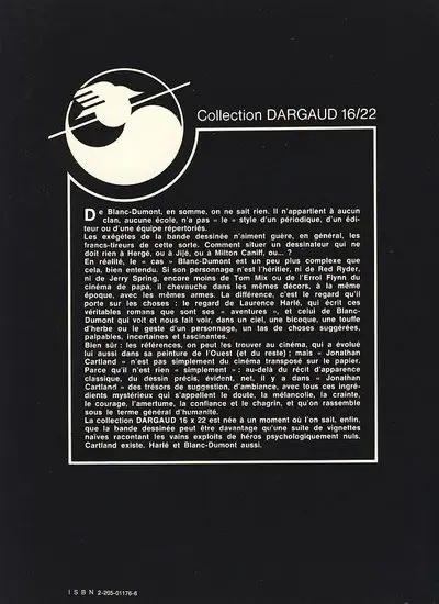 Verso de l'album Jonathan Cartland 16/22 Tome 1