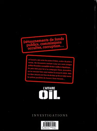 Verso de l'album L'Affaire Oil Tome 1 Engrenages