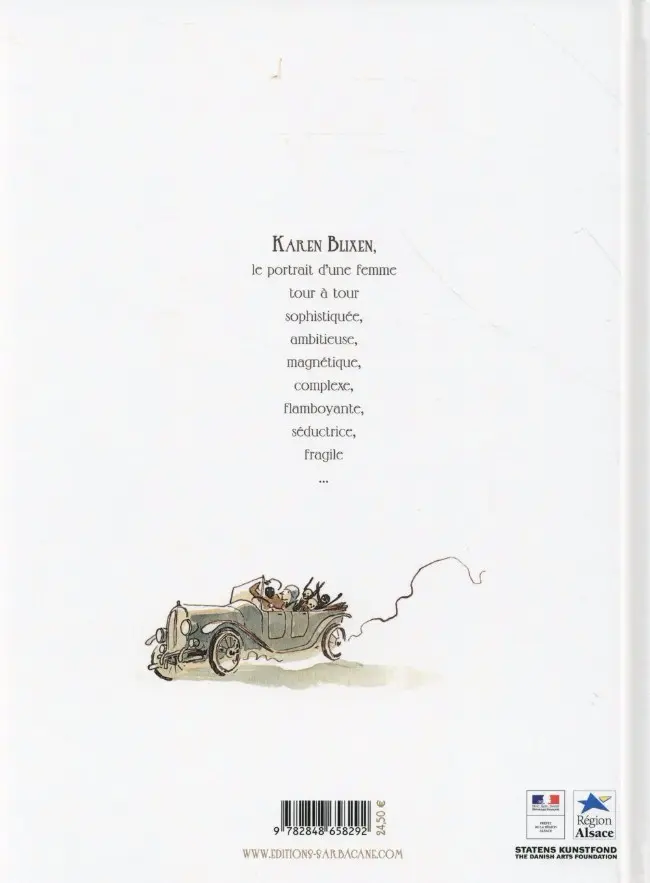 Verso de l'album La Lionne La lionne - Un portrait de Karen Blixen