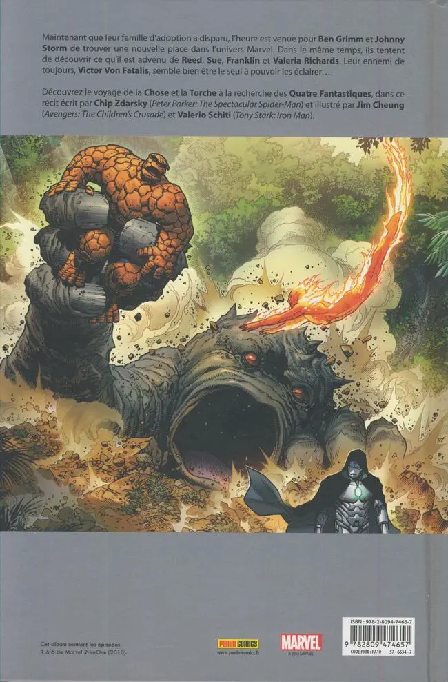 Verso de l'album Marvel 2-In-One Tome 1 Jour Fatal