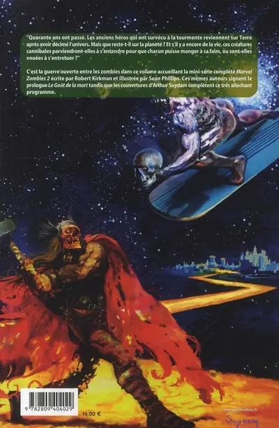 Verso de l'album Marvel Zombies Tome 3 Le goût de la mort