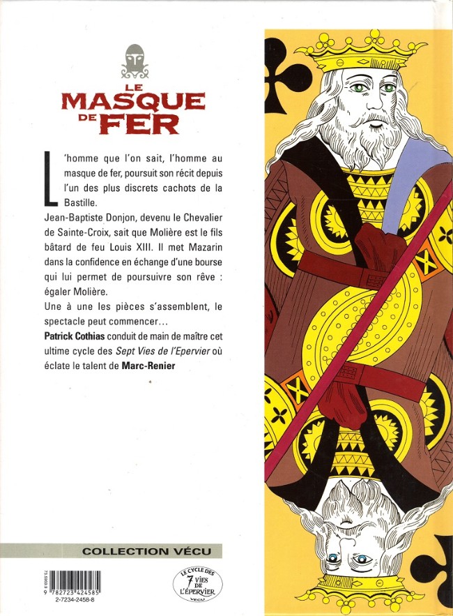 Verso de l'album Le Masque de fer Tome 4 Paire de Roy