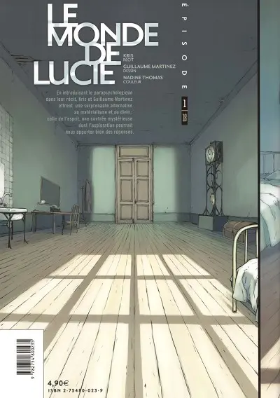 Verso de l'album Le Monde de Lucie Épisode 1