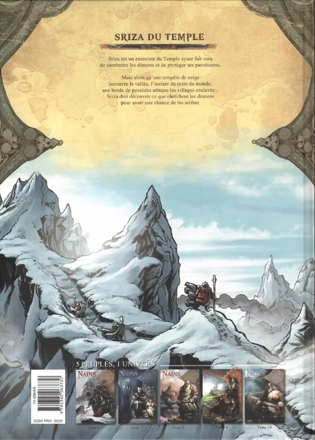 Verso de l'album Nains Tome 8 Sriza du Temple