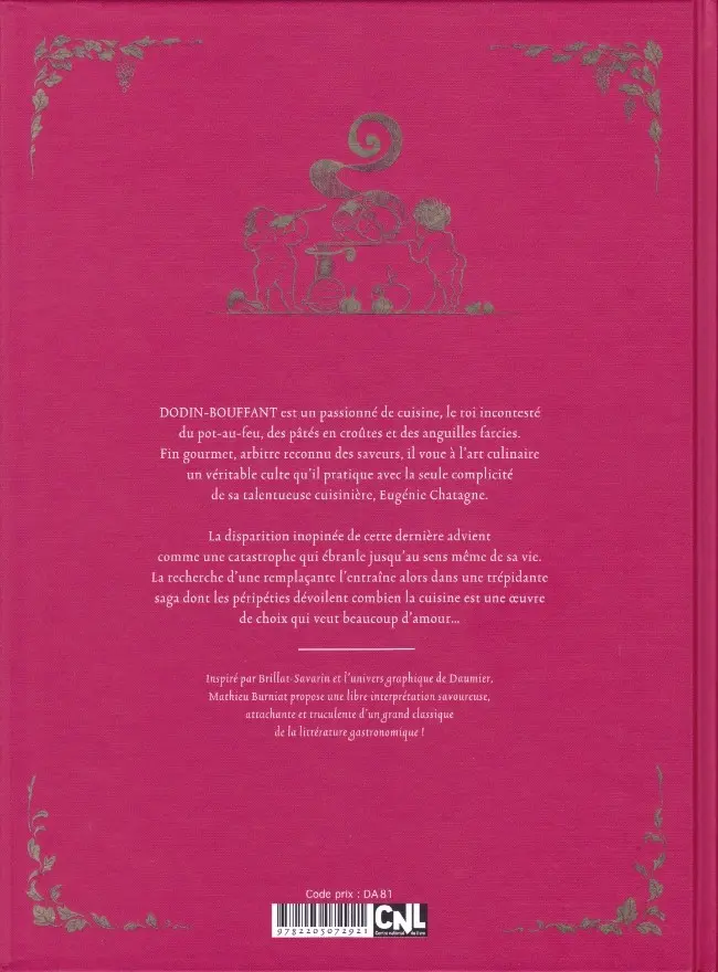 Verso de l'album La Passion de Dodin-Bouffant