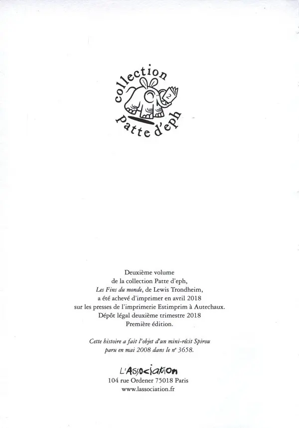 Autre de l'album Les Fins du monde