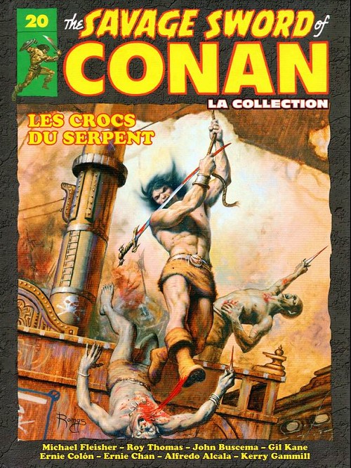 Couverture de l'album The Savage Sword of Conan - La Collection Tome 20 Les crocs du serpent