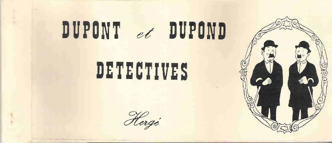 Couverture de l'album Tintin Dupont et Dupond détectives
