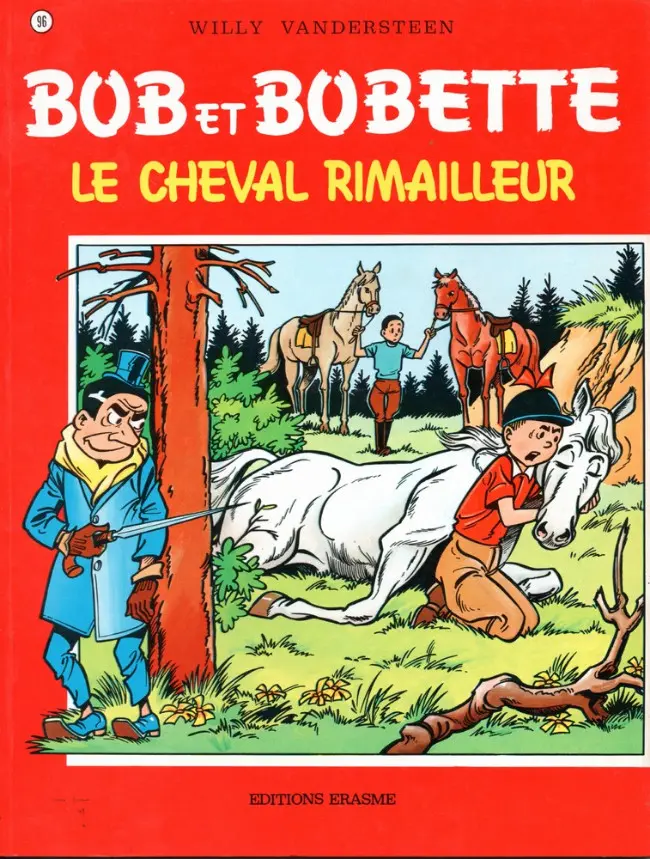 Couverture de l'album Bob et Bobette Tome 96 Le cheval rimailleur