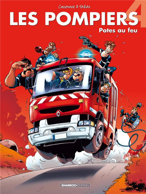 Couverture de l'album Les Pompiers Tome 4 Potes au feu