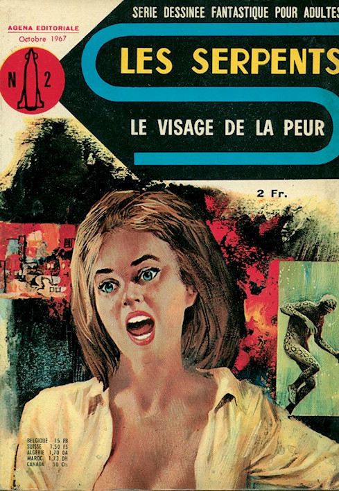 Couverture de l'album Les serpents N° 2 Le Visage de la peur