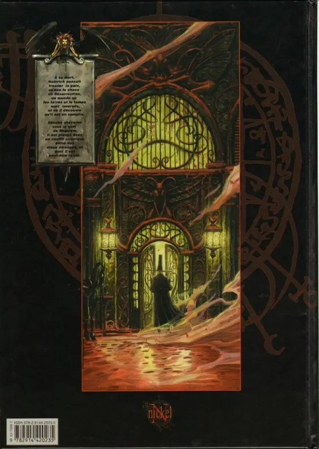 Verso de l'album Requiem Chevalier Vampire Tome 8 La reine des âmes mortes