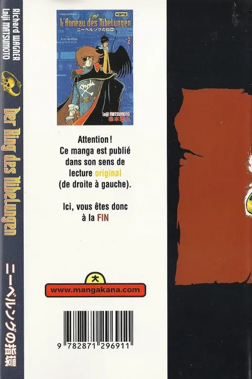 Verso de l'album L'Anneau des Nibelungen 2 L'or du Rhin