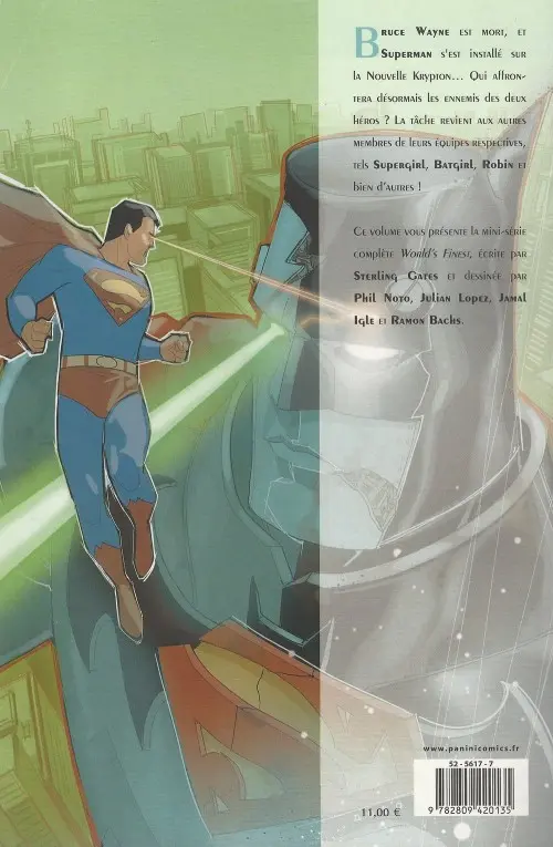 Verso de l'album Superman / Batman - World's Finest