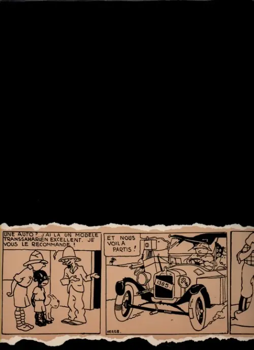 Verso de l'album Archives Hergé Tome 1