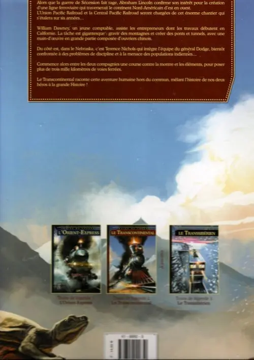 Verso de l'album Trains de légende Tome 2 Le Transcontinental