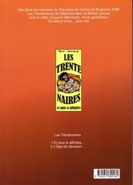 Verso de l'album Les trentenaires Tome 2 L'âge de déraison...