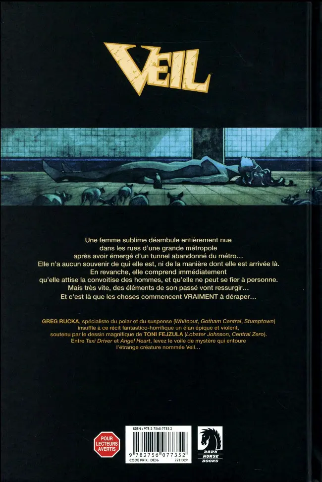 Verso de l'album Veil