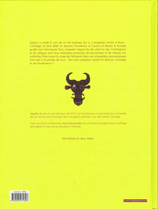 Verso de l'album Les Voleurs de Carthage Tome 2 La Nuit de Baal-Moloch