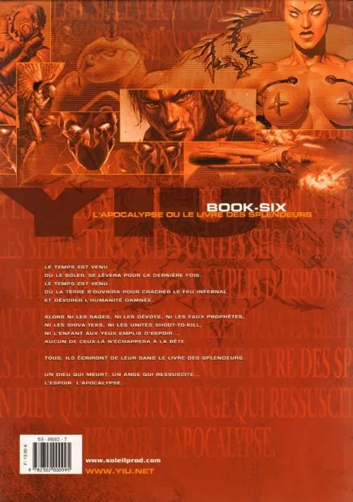 Verso de l'album Yiu Tome 6 L'apocalypse ou le livre des splendeurs