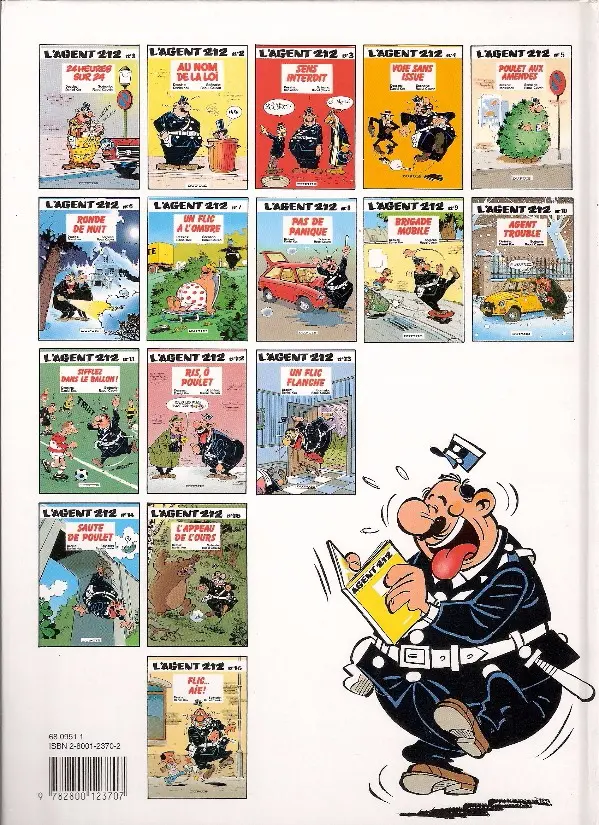 Verso de l'album L'Agent 212 Tome 5 Poulet aux amendes