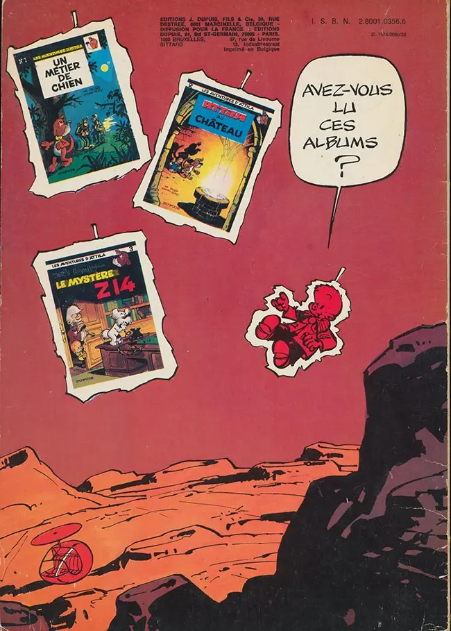 Verso de l'album Les aventures d'Attila Tome 4 La merveilleuse surprise d'Odée